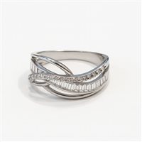 Anneau Idee Preziose dal 1987 Femme in Or blanc Zircone IP.AK18B/72 - IP.AK18B/72
